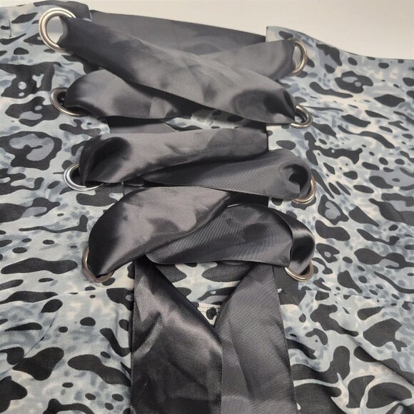 SEXY Mini Dress Animal Print Body Con Grey Black Strapless -NEW- Sizes S - M - L - Picture 4 of 14